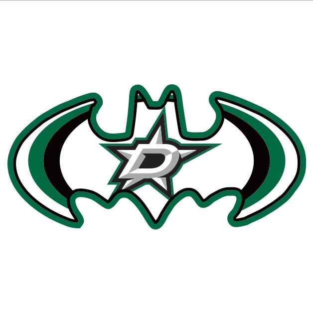 Dallas Stars Batman Logo iron on transfers